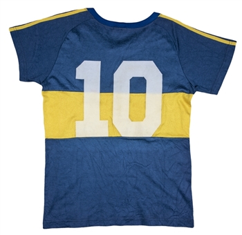 1981 Diego Maradona Game Used Boca Juniors #10 Jersey Used During the Metropolitan Tournament (MEARS & Viviana Brown Letter of Provenance)